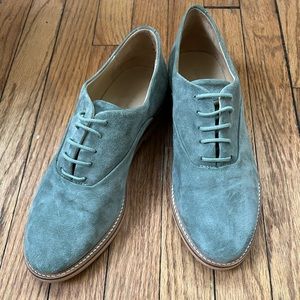 Frank and Oak jade leather loafers